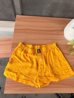 Savage X Fenty Bright Yellow Athletic Shorts